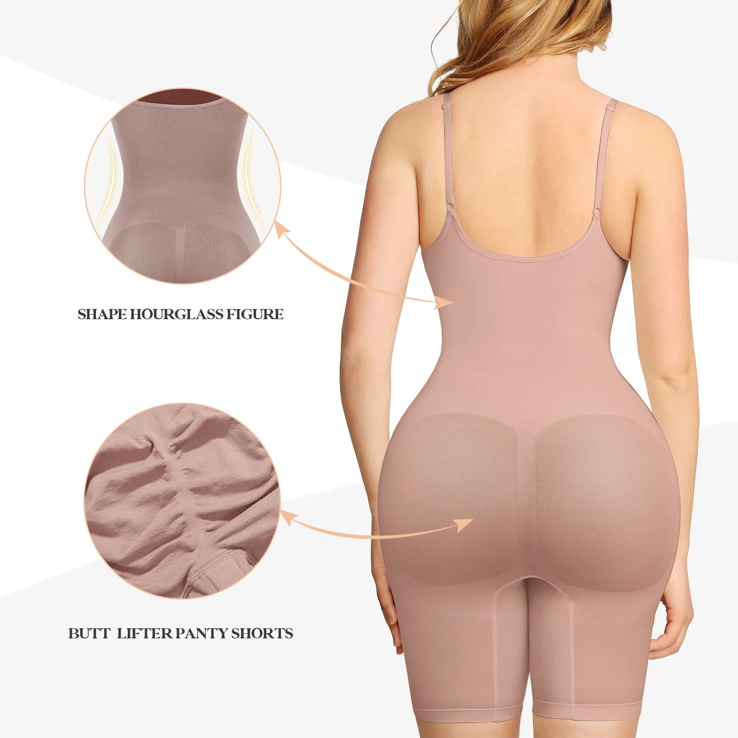 Colombianas Seamless Women Sculpting Bodysuit  Push Up Butt Lifter Thigh Slimmer Slimming Underwear Body Shaper Shapewear