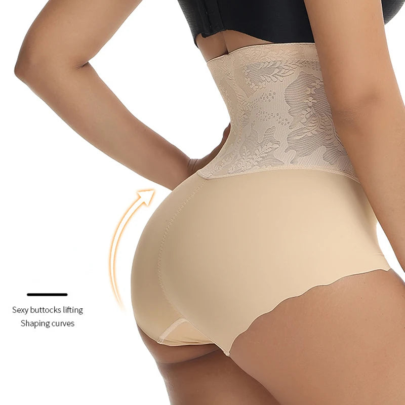 Body Shaper Women Slimming Sheath Flat Belly Shapewear High Waist Hip Lifter Panties Reducing Girdles Corrective Underwear Lace